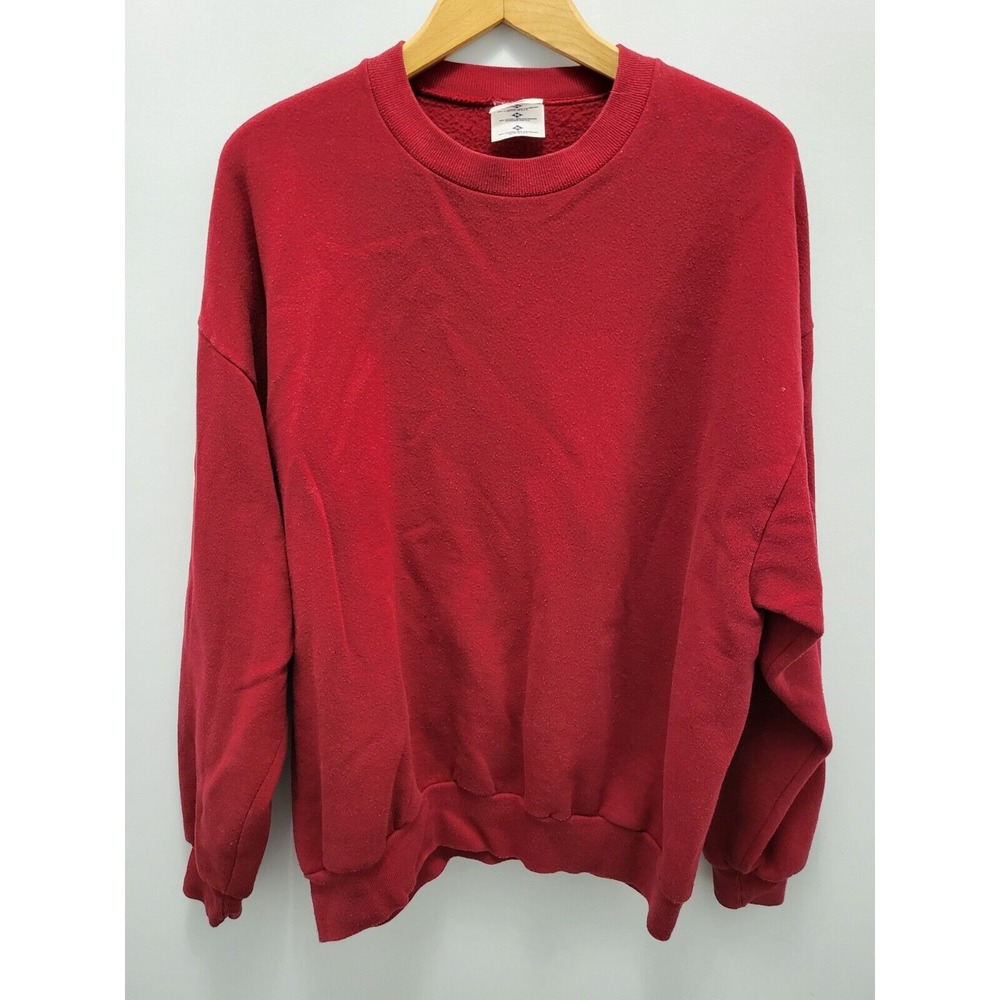 Jerzees Sweatshirt Mens XL‎ Red Vintage Blank Made in USA